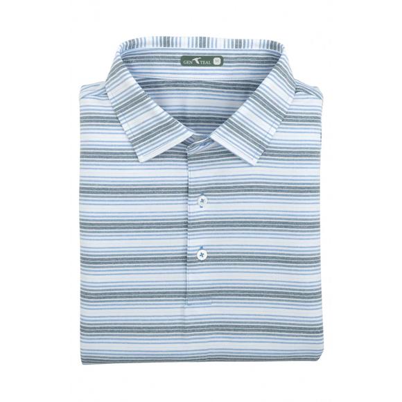 NEW GENTEAL men's walker performance polo in sapphire - Picture 1 of 2